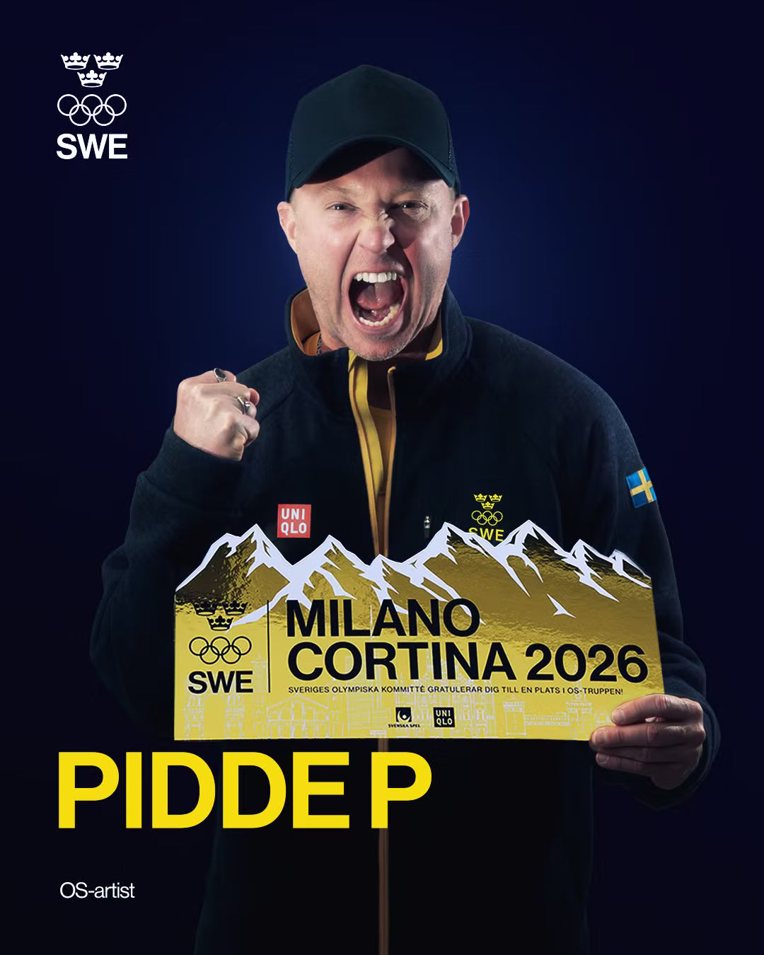 Pidde P gör den officiella OS-låten till vinter-OS i Italien: “Tack Sverige”